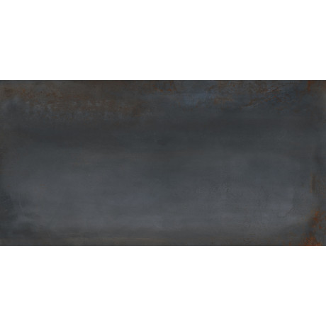 Tmavá gresová dlažba Oxidatio Vanadium 60x120 s matným povrchom a metalickým efektom