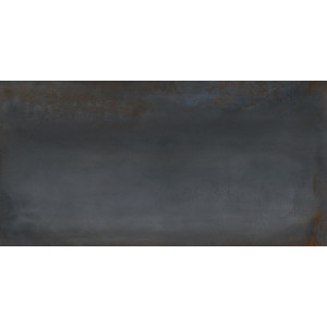 Tmavá gresová dlažba Oxidatio Vanadium 60x120 s matným povrchom a metalickým efektom