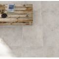 sivá gresová dlažba GREY SOUL MID 61x122 s matným povrchom v dekore betónu