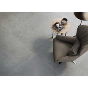 Matná gresová dlažba Doge Murano 60x120 s terrazzo efektom, vhodná na podlahy aj steny umiestnená na chodbe