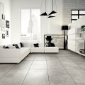 sivá gresová dlažba GREY SOUL MID 61x61 s matným povrchom v dekore betónu