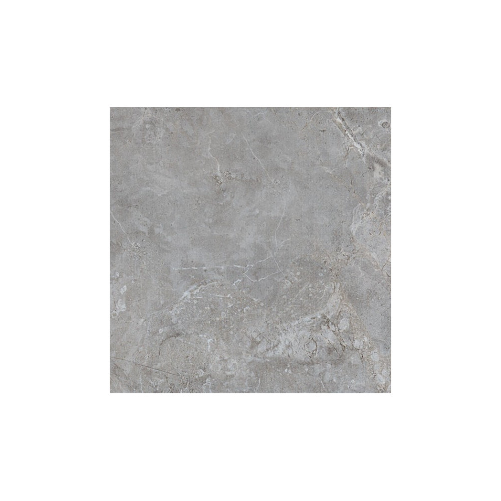 Sivá gresová dlažba LAVI Gris 60x60 s lesklým povrchom v dekore mramoru Sivá gresová dlažba LAVI Gris 60x60 s lesklým povrchom v dekore mramoru