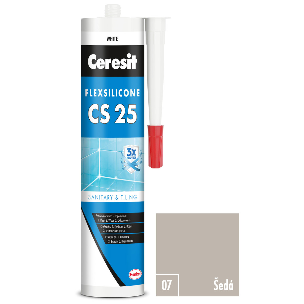 CERESIT CS 25 07 ŠEDÁ 280ML CERESIT CS 25 07 ŠEDÁ 280ML