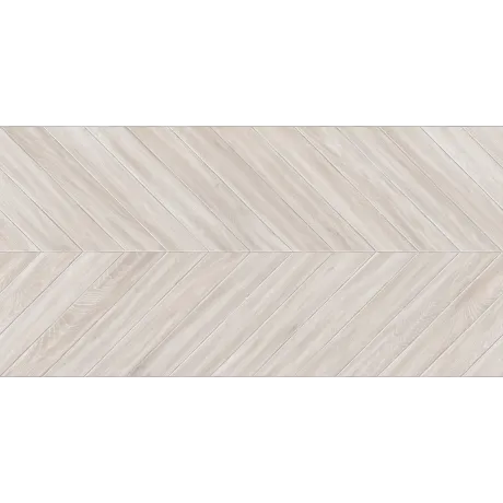 Svetlá hnedá  matná gresová dlažba Chevron Nubole 60x120 v dekore dreva s elegantným rybím vzorom