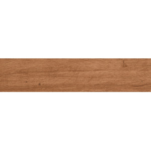 Hnedá matná gresová dlažba Casterly Caoba 23,3x120 s realistickým dreveným dekorom