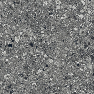 Tmavosivá gresová dlažba Ceppo di Gré Anthracite 61x61 s matným povrchom v kamienkovom dekore
