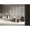 smotanová gresová dlažba Grey Soul White 122,2x122,2 s matným povrchom v betónovom dekore umiestnená v pracovni