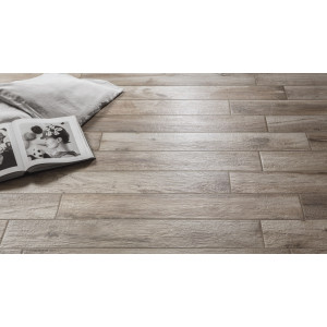 Hnedá matná gresová dlažba Soft Brown 15x100 v drevodekore