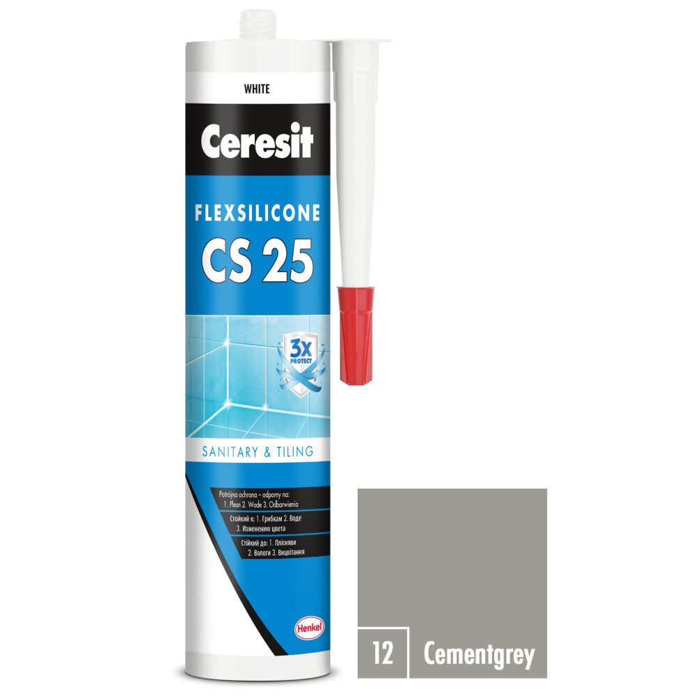 CERESIT CS 25 12 CEMENTGREY 280ML CERESIT CS 25 12 CEMENTGREY 280ML