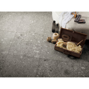 terrazzo gresová matná dlažba NORR GRA 120x120 od  MIRAGE na podlahe