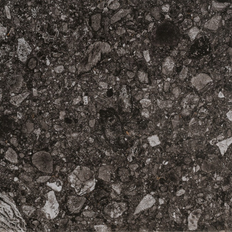 veľkoformátová tmavosivá terrazzo dlažba NORR SVART 120x120 od MIRAGE