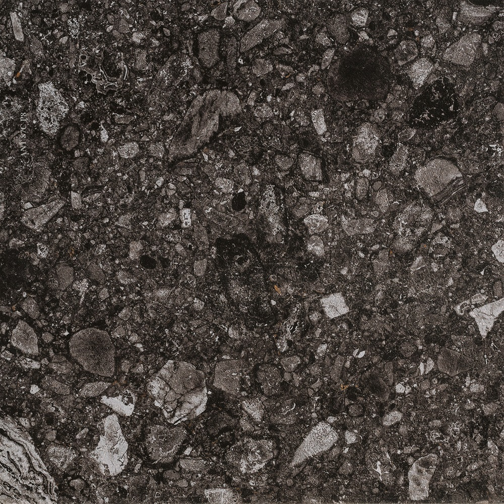 protišmyková tmavá terrazzo gresová dlažba NORR SVART 60x60 R11 od MIRAGE protišmyková tmavá terrazzo gresová dlažba NORR SVART 60x60 R11 od MIRAGE