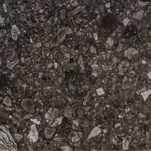 protišmyková tmavá terrazzo gresová dlažba NORR SVART 60x60 R11 od MIRAGE
