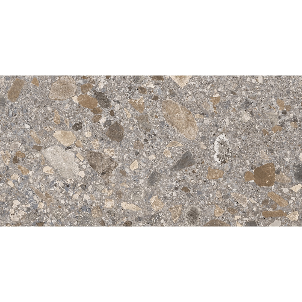 terrazzo gresová dlažba NORR GRUS 60x120 s matným povrchom a zemitými odtieňmi terrazzo gresová dlažba NORR GRUS 60x120 s matným povrchom a zemitými odtieňmi