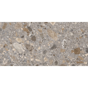 terrazzo gresová dlažba NORR GRUS 60x120 s matným povrchom a zemitými odtieňmi