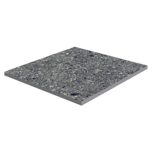 tmavá exteriérová 2 cm gresová dlažba CEPPO DI GRÉ ANTHRACITE 90x90 s matným terrazzo povrchom
