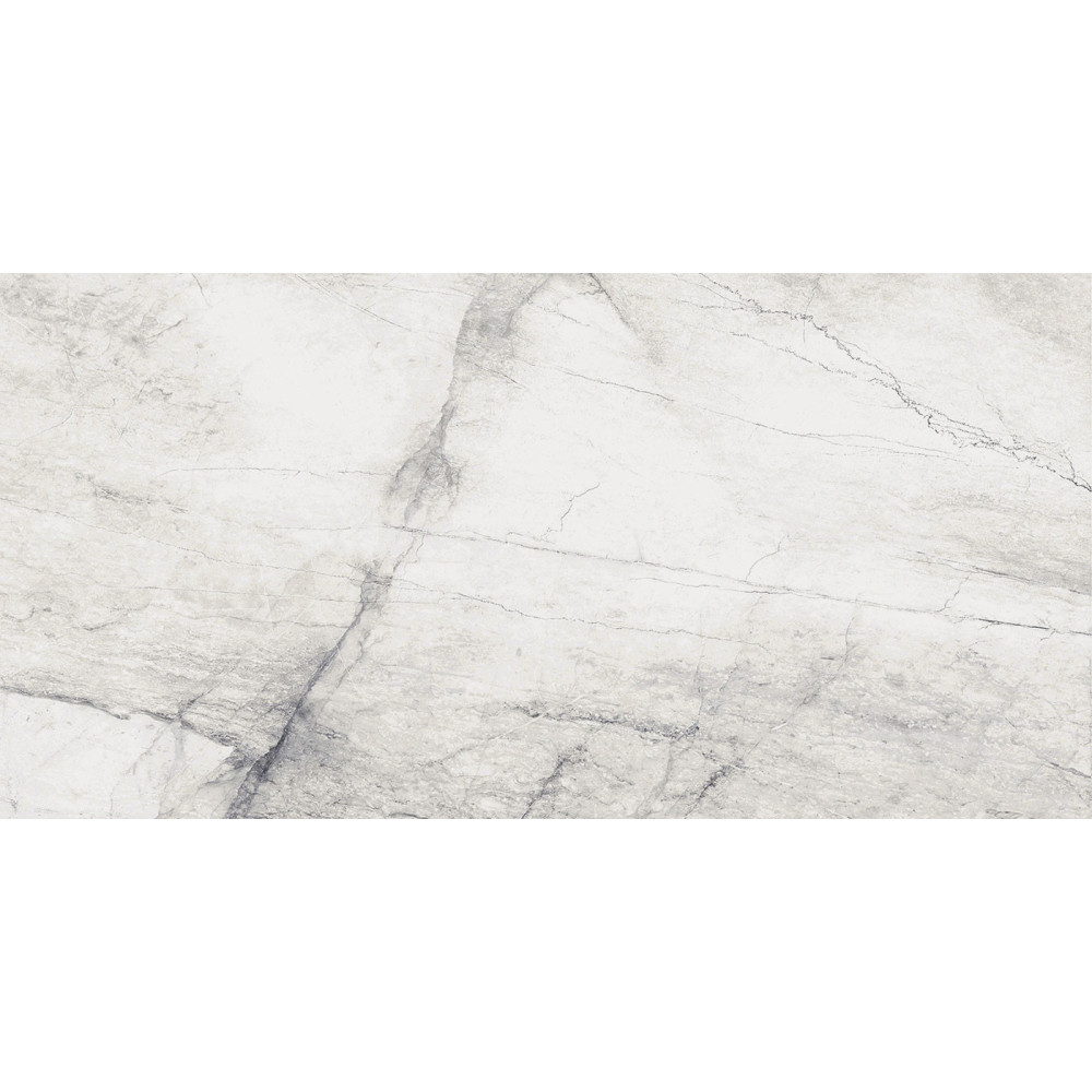 biela matná gresová dlažba ATHENA BLANCO 61x122,2 s mramorovým dekorom