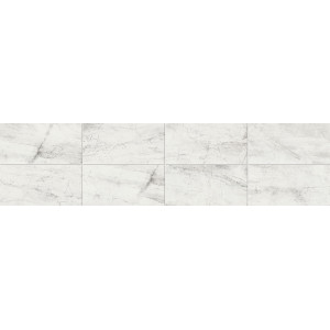 biela matná gresová dlažba ATHENA BLANCO 61x122,2 s mramorovým dekorom