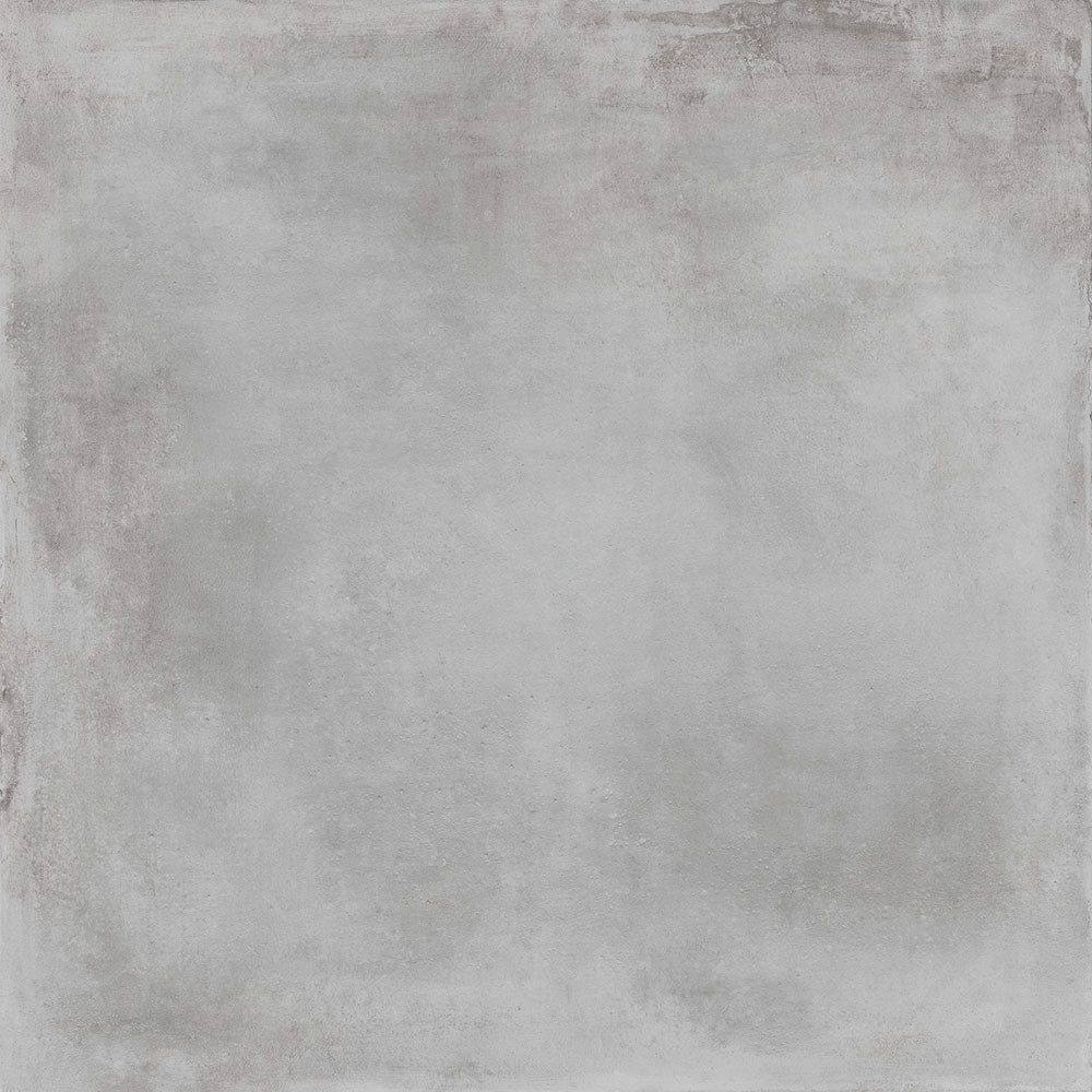 svetlosivá gresová dlažba Ceamentum Griseo 90x90 s matným betónovým efektom