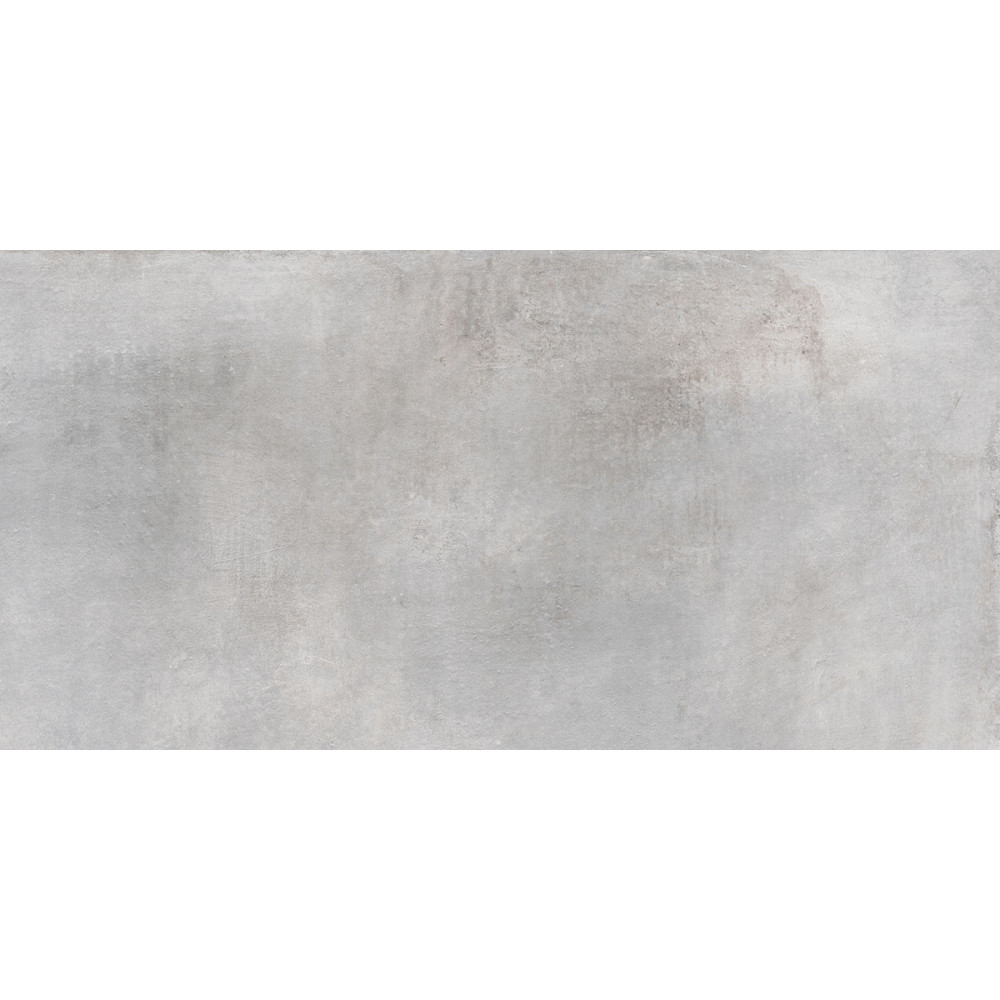svetlosivá gresová dlažba Ceamentum Griseo 61x122 s matným betónovým povrchom