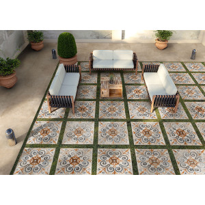 Béžová gresová dlažba COLOSSEO PLUS BEIGE 90x90 s matným povrchom pre exteriér od Tuscania