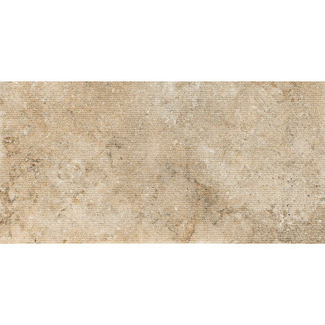 COLOSSEO PLUS BEIGE 61x122,2 Millerighe - matná gresová dlažba s jemným dekorom pre moderný exteriér