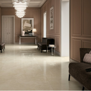 Leštená mramorová dlažba JEWELS ROYAL JW 03 120×120 od MIRAGE s teplým žilkovaním
