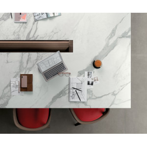 Leštená dlažba JEWELS STATUARIO LUNENSIS JW 12 60×60 od MIRAGE v dekore bieleho mramoru