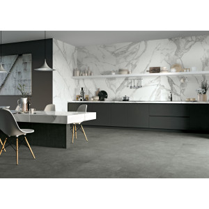 Luxusná veľkoformátová dlažba JEWELS STATUARIO LUNENSIS JW 12 120×120 v imitácii mramoru
