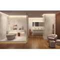 Perleťová dlažba ONYCE COCONUT ON 01 120×120 od MIRAGE s ónyxovým efektom v kúpeľni