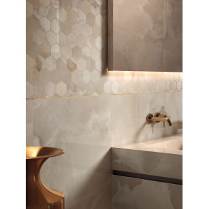 Luxusná dlažba ONYCE COCONUT ON 01 60×120 od MIRAGE do kúpeľne