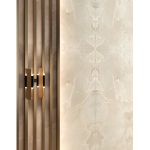 Krémová lesklá dlažba ONYCE COCONUT ON 01 60×120 od MIRAGE