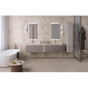 Dlažba ONYCE LEAD GREY ON 02 120×120 od MIRAGE – realistický vzhľad ónyxu v lesku