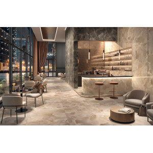 Luxusná ónyxová dlažba MIRAGE ONYCE CHAMPAGNE 60x120 – vysoký lesk