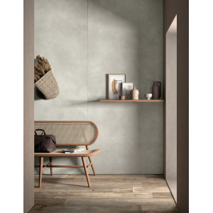 Matná gresová dlažba CLAY CALM CL 01 60x60 od MIRAGE na stene