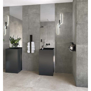 Štvorcová dlažba 80×80 cm – tmavý betónový dekor Dark Grey
