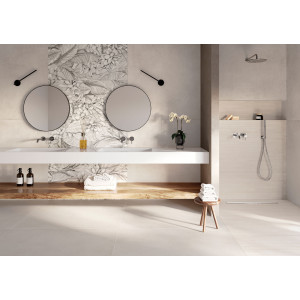 Veľkoformátová matná dlažba – odtieň White, Tuscania