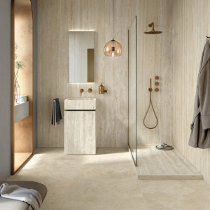 Gresová dlažba Elysian Travertino Light Cross – Mirage 60×120 cm