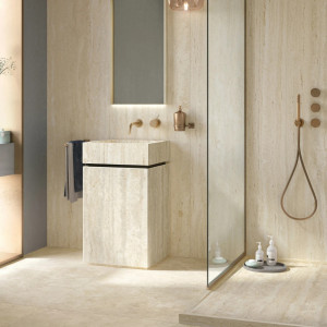 Rektifikovaná dlažba 60×120 cm – Elysian Travertino Light Cross