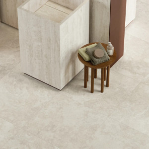 Elysian Travertino Pearly Cross 120×120 – matná dlažba s travertínovým efektom | INCERAM
