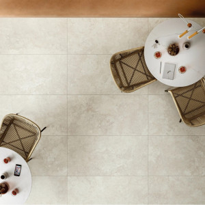 Rektifikovaná dlažba 60×60 – Travertino Pearly Cross od Mirage
