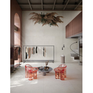 VV01 Cocco – betónový dekor v bielom prevedení, rozmer 120×120 cm