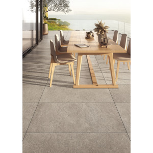 Gresová dlažba Mirage Restone Safari – formát 60×119,7 cm, šedý vzhľad, trieda protišmyku R11