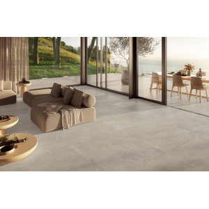 Mirage Restone Safari Line – šedá rektifikovaná dlažba s jemnou lineárnou textúrou