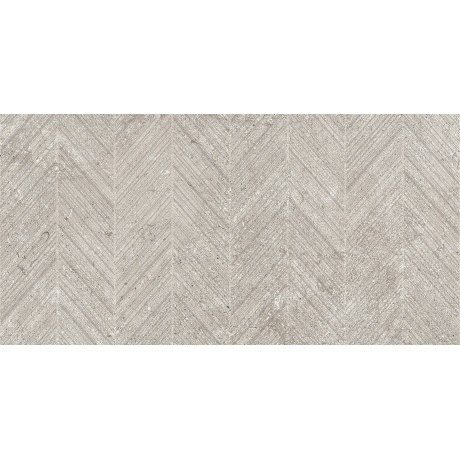 Restone Dune Arrow RS 01 od Mirage – dekoratívna béžová gresová dlažba 60×119,7 cm s grafickým vzorom
