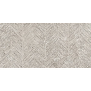 Restone Dune Arrow RS 01 od Mirage – dekoratívna béžová gresová dlažba 60×119,7 cm s grafickým vzorom
