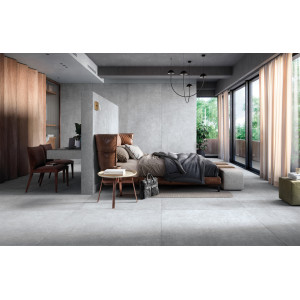 Mirage Nyuma quicklime – rektifikovaná dlažba s jemným šedým odtieňom, formát 60×120 cm