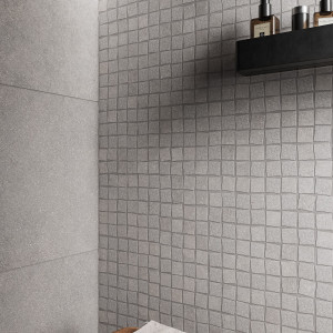 Mirage Reconcrete RO 05 – matná gresová dlažba, šedý dekor, R10
