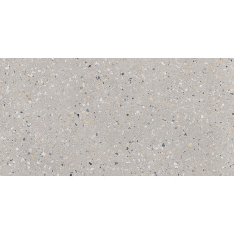 Reconcrete RO 14 od Mirage – šedá terrazzo dlažba 60×119,7 cm, matná úprava