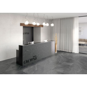 Le Resine Bianco – biela dlažba Tuscania 61×122,2 cm, matný povrch